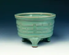 Celadon censer with eight trigrams design, Southern Song dynasty, China, 1127-1279. Creator: Unknown