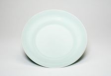 Celadon-Glazed Dish, Qing dynasty (1644-1911), Yongzheng reign mark and period (1723-1735). Creator: Unknown