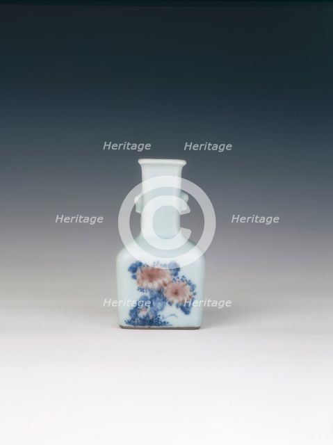 Celadon ground mallet vase, Qing dynasty, Qianlong period, China, 1736-1795. Creator: Unknown.