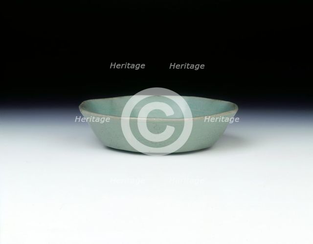 Celadon octagonal bowl, Koryo dynasty, Korea, 1150-1200. Creator: Unknown.