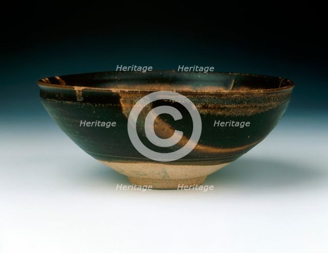 Celadon roof end finial with punched decoration, Than Hoa, Vietnam, 13th-14th century. Creator: Unknown.