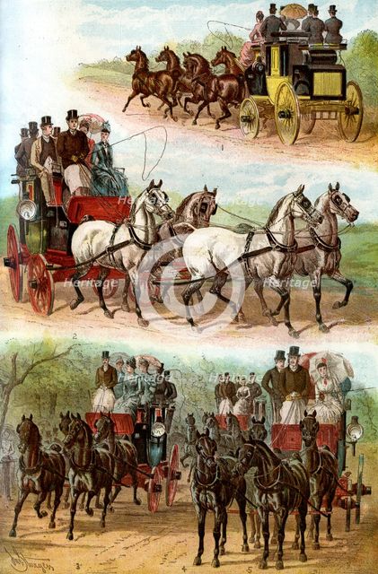 'Celebrated Teams in the Park', 1887. Artist: Unknown