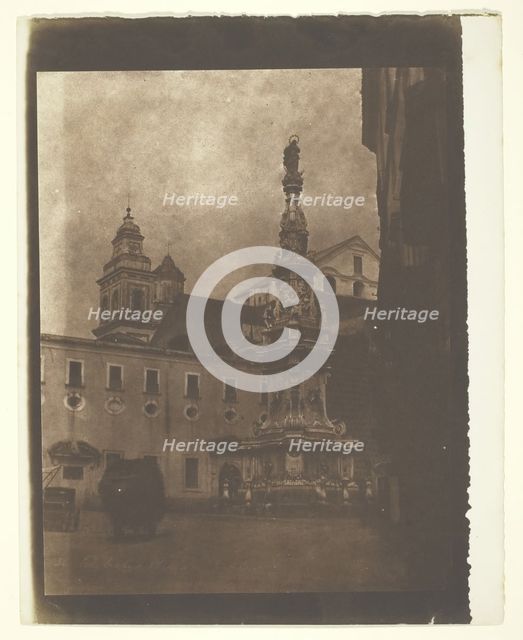 Celebrated Obelisk, Naples, 1846. Creator: Calvert Jones.