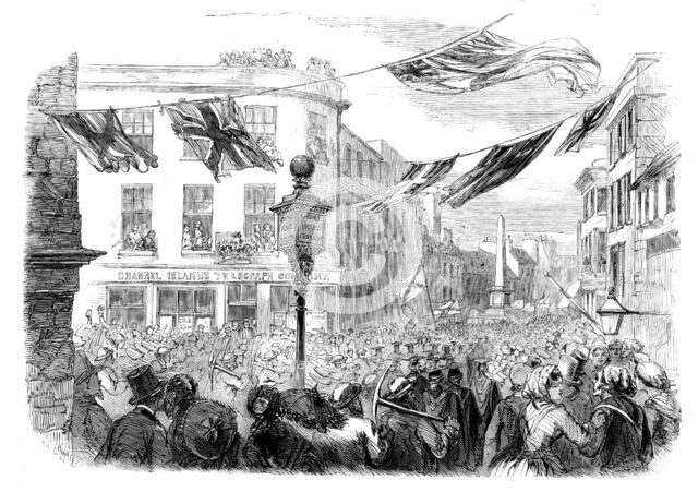 Celebration at Jersey of the Opening of the Channel Islands Telegraph, 1858. Creator: Unknown.