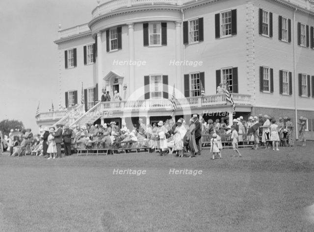 Celebration at the General Knox estate, 1931 July 25. Creator: Arnold Genthe.