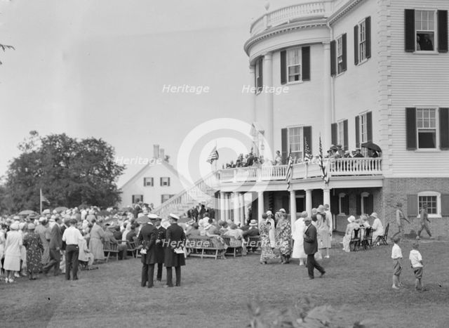 Celebration at the General Knox estate, 1931 July 25. Creator: Arnold Genthe.
