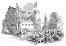 Celebration of His Royal Highness Prince Albert's birthday, at Rosenau, 1845. Creator: Unknown