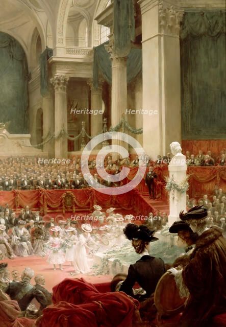 Celebration of the 100th Birthday of Victor Hugo at the Panthéon in Presence of the President Félix  Artist: Chartran, Théobald (1849-1907)