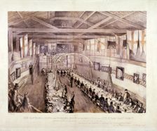Celebration of the 13th anniversary of the City Steam Boat Company, Battersea, London, c1859. Artist: Edwin Jewitt