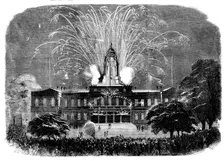 Celebration of the Laying of the Atlantic Telegraph Cable at New York - the Illumination..., 1858. Creator: Unknown