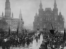 Celebrations on the occasion of the 8th anniversary of the October Revolution in Moscow, 1925. Creator: Anonymous