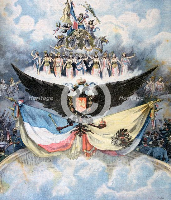 Celebrations at the Opera in Paris in honour of the Franco-Russian Dual Alliance, 1893. Artist: Henri Meyer