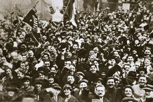 Celebrating the end of the First World War, London, November 1918