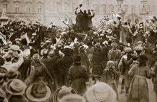Celebrating the end of the First World War, London, November 1918. Creator: Unknown