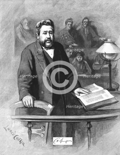 ''Celebrities of the Day -- The Rev.Charles Haddon Spurgeon; Pastor of the Metropolitan Tabernacle', Creator: Lance Calkin.