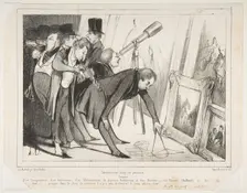 Celebrrrre Jury de Peinture..., published in Le Charivari, March 16, 1840, March 16, 1840. Creator: Honore Daumier