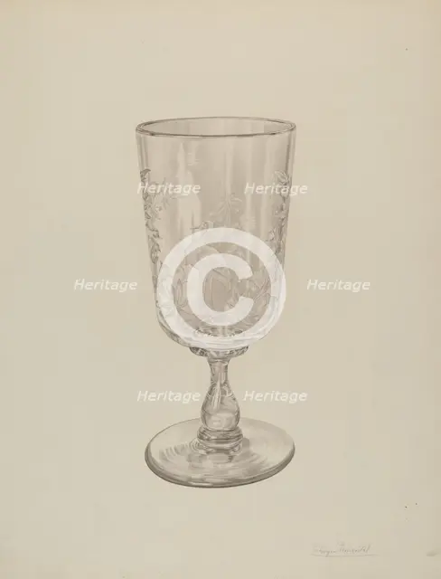 Celery Vase, c. 1939. Creator: Palmyra Pimentel.