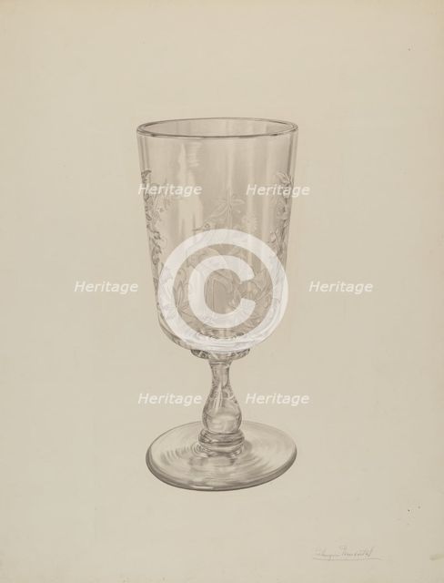 Celery Vase, c. 1939. Creator: Palmyra Pimentel.