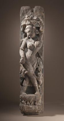 Celestial Nymph Cavorting with Monkeys, 12th century. Creator: Unknown