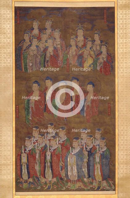 Celestial Buddhas and Deities of the Northern, Western, and Central Dipper Constell..., c1450-c1550. Creator: Anon.