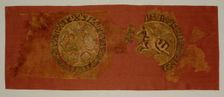 Celestial banquet hanging, from the tomb of Bishop Gurb, 1200-1284. Creator: Unknown