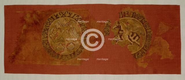 Celestial banquet hanging, from the tomb of Bishop Gurb, 1200-1284. Creator: Unknown.