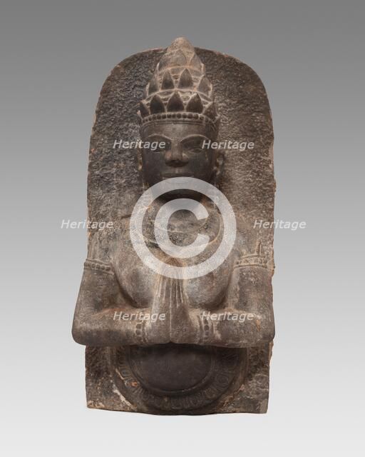 Celestial Beauty (Apsara) in Adoration, Champa period, about 1100. Creator: Unknown.