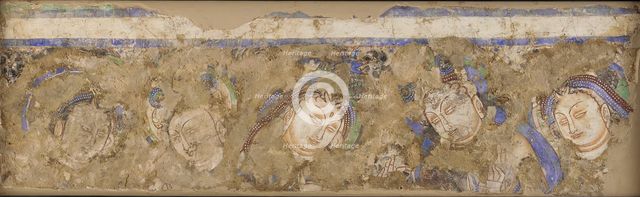 Celestial Figures, from Cave 224, 4th-6th century. Creator: Unknown.