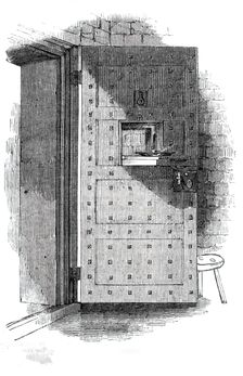 Cell door, 1842. Creator: Unknown