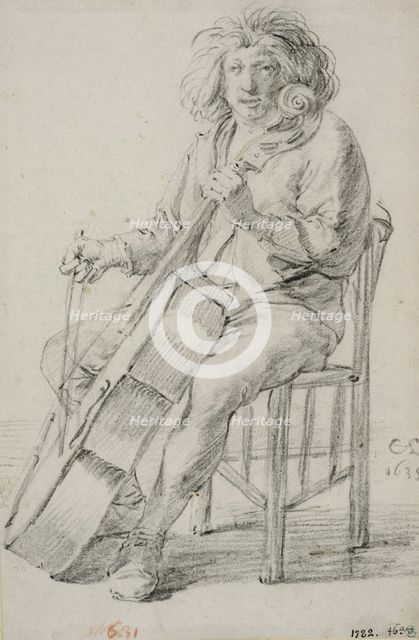 Cello player. Creator: Cornelis Saftleven.