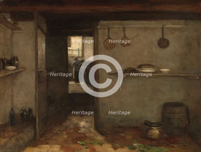 Cellar of the Artist’s Home in The Hague, 1888. Creator: Jan Hendrik Weissenbruch.