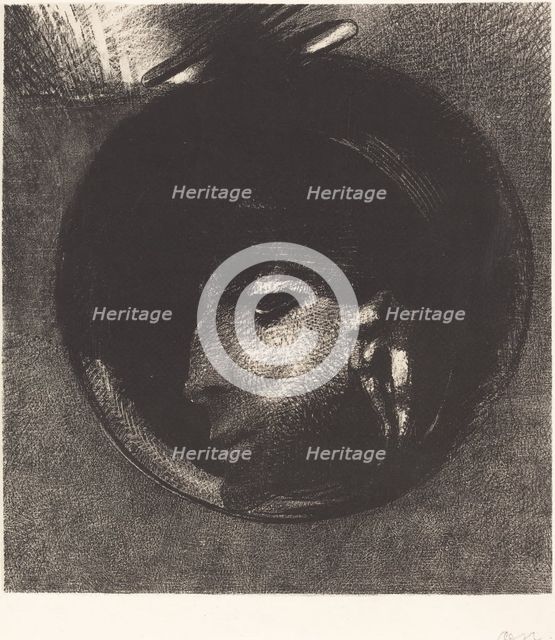 Cellule Auriculaire, 1894. Creator: Odilon Redon.