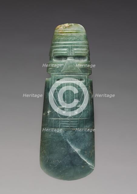 Celt-Shaped Pendant, c. 300 BC - AD 600. Creator: Unknown.