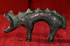 Celtic bronze boar, Hounslow, Middlesex, England, 1st century BC- 1st century AD