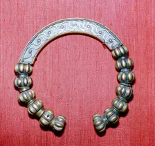 Celtic bronze collar (torc), Dumfriesshire, Scotland, c1st century