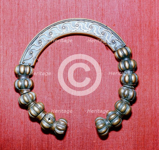 Celtic bronze collar (torc), Dumfriesshire, Scotland, c1st century. Artist: Unknown