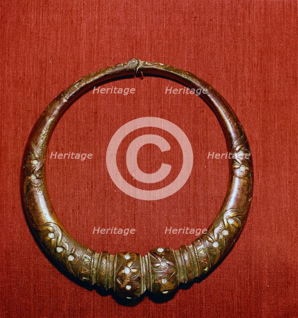 Celtic Bronze collar, (Torc) from Roxburghshire, Scotland, c1st Century.  Artist: Unknown.