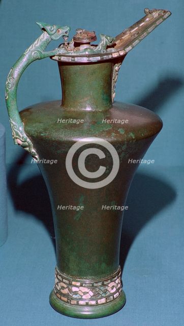 Celtic bronze flagon from France, 5th century BC Artist: Unknown