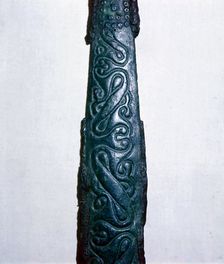 Celtic bronze & iron sword scabbard, North Italy, late 4th century BC