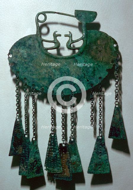 Celtic bronze pendant. Artist: Unknown