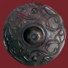 Celtic bronze shield boss, 2nd century BC