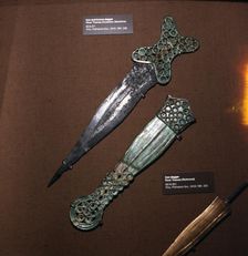 Celtic Dagger and Sheath in Iron and Bronze, c600BC-c550BC