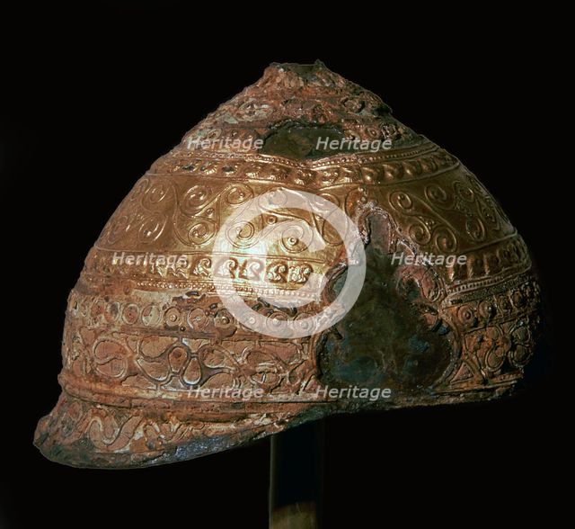 Celtic gold helmet, 4th century BC. Artist: Unknown
