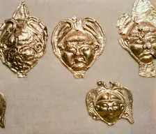 Celtic gold mounts, Birkenfeld, Germany, 5th - 4th century BC