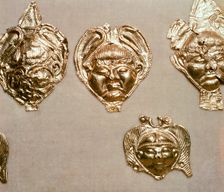 Celtic gold mounts, Birkenfeld, Germany, 5th - 4th century BC