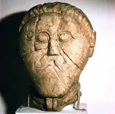 Celtic Head, Mseke Zehrovice, Czechoslovakia, c3rd - 2nd century BC