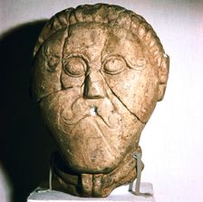 Celtic Head, Mseke Zehrovice, Czechoslovakia, c3rd - 2nd century BC
