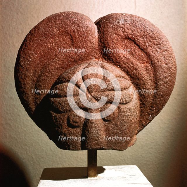 Celtic stone head, Heidelberg, Germany, c5th - 4th century BC. Artist: Unknown
