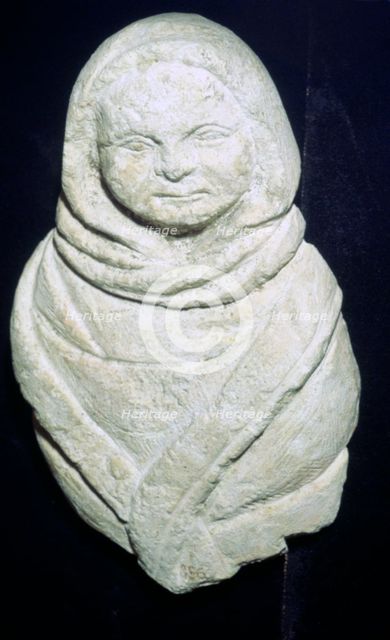 Celtic Stone Votive Figure of a Child. Artist: Unknown
