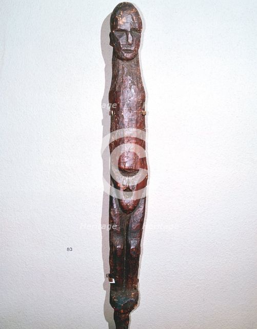 Celtic wood male idol, Ralaghan, Co.Cork, Ireland, c1st century BC. Artist: Unknown